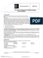 GMW15195 - Aug2019 - Documentation For Control of Appearance Aesthetic Quality - Colour & Gloss