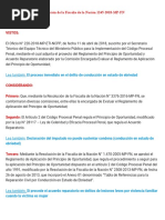 Resolución de La Fiscalía de La Nación 1245