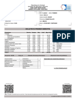 Bulletin Du Premier Semestre: Cem Camp Marchand ANNEE SCOLAIRE: 2022-2023