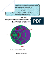 Exercices Avec Solutions: Dispositifs Passifs Et Actifs RF Et Micro-Ondes