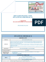 Educación Infantil 5 Años. Situación de Aprendizaje 01:: 1º Trimestre Del 26 de Septiembre Al 21 de Diciembre