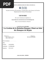 La Gestion de La Relation Banque-Client Au Sein Des Banques de Béjaia La Gestion de La Relation Banque-Client Au Sein Des Banques de Bejaia