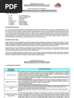 Programación Anual Del Área de Comunicación 3º Año 2023: I. Datos Informativos