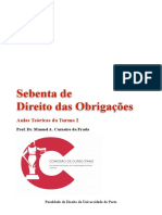 Direito Das Obrigações Teóricas 2019-20 (Turma 2)