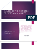 Elementos Y/O Requisitos de Existencia Y Validez.: Teoria Del Negocio Juridico. Universidad Catolica Luis Amigó