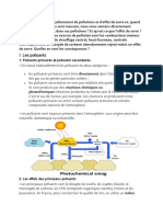 I. Les Polluants: Réponse: Les Principales Sources de Pollution Sont Les Combustions (Moteur