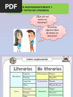 Objetivo: Leer Independientemente Y Comprender Textos No Literarios