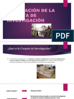 Integracion de La Carpeta de Investigacion