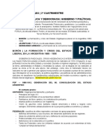 Identidad Y Estado - 2º Cuatrimestre Unidad 3: República Y Democracia: Gobierno Y Políticas