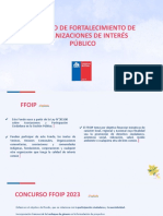 I. Fondo de Fortalecimiento de Organizaciones de Interés Público