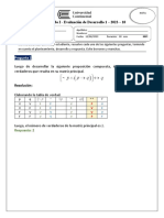 Consolidado I - Evaluación de Desarrollo 1 - 2023 - 10: Pregunta 1