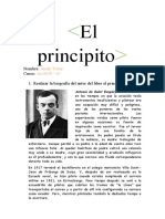 El Principito: Nombre: Curso: 1. Realizar La Biografía Del Autor Del Libro El Principito