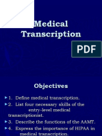 1-Introduction To Medical Transcription