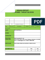 Thrust Block Report