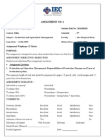 Production and Operation Management ALka