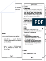 Activity Sheet: Statement of Financial Position (SFP)