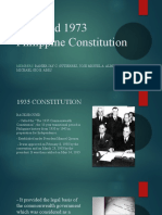 1935 and 1973 Philippine Constitution