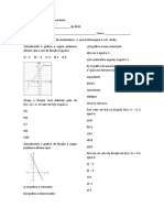 Prova 1 Ano Função Afim Pacifico - 2023