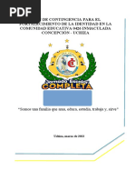 Plan de Contingencia para El Fortalecimiento de La Identidad en La Comunidad Educativa 0426 Inmaculada Concepción - Uchiza