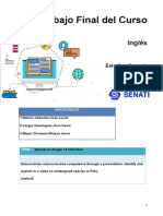 Trabajo Final Del Curso: Inglés