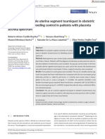 Intl J Gynecology Obste - 2023 - Reyther - The Use of The Double Uterine Segment Tourniquet in Obstetric Hysterectomy For