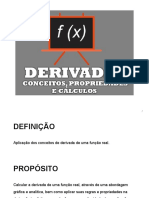 Derivadas - Conceitos, Propriedades e Cálculos