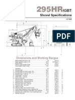 Shovel Specifi Cations: Dimensions and Working Ranges