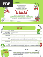 "La Basura": "Leo, Analizo Y Cuido Mi Medio Ambiente Tamayo, Presente"