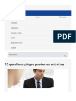 10 Questions Pièges Posées en Entretien - Michael Page