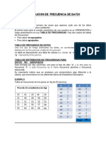 Distribucion de Frecuencias