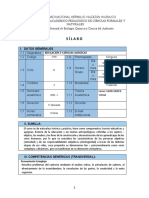 Sílabo: I. Datos Generales