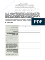 SHDP Foundation Course Application Project Plan