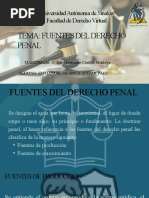 Universidad Autónoma de Sinaloa Facultad de Derecho Virtual: Tema: Fuentes Del Derecho Penal