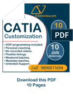 CATIA CAD Customization Automation API Job Projects