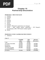 Sol. Man. - Chapter 13 - Partnership Dissolution