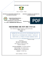 Memoire de Fin de Cycle