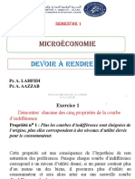 Microéconomie: Devoir À Rendre 2