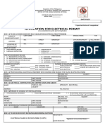 Electrical Permit Form