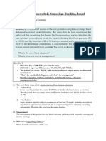 OBGYN Homework 2: Gynecology Teaching Round: Name: Phuthapthim Sunansinee ID: 3190300067