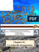 Chapitre 02 La Recherche Documentaire