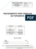 Procedimientos para Trabajos Topograficos