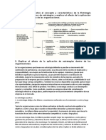 Cuadro Sinóptico Sobre El Concepto y Características de La Estrategia Empresarial y Los Tipos de Estrategias y Explicar El Efecto de La Aplicación de Estrategias Dentro de Las Organizaciones.