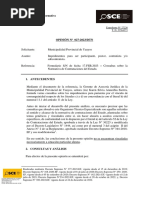 Opinión 027-2023-DTN - MUN PROV YAUYOS - Impedimentos para Ser Participante - Postor - Contratista - Subcontrat PDF