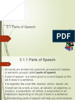 3.1 Parts of Speech: Practise Writing Correct English