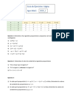 Guía de Ejercicios: Lógica Agro Mat1