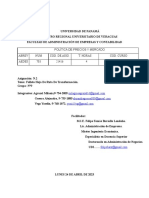 Política de Precios Y Mercado Abrev NUM Cod. de Asig. T. Horas Cod. Curso 4 1133