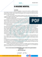 L A Higiene Mental: Dime Qué Piensas y Te Diré Cómo Te Sientes