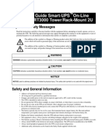 APC SRT3000 Installation Guide