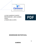 Lucas Almeida Duarte Professora: Jean Gomes 2ºANO Literatura E Arte