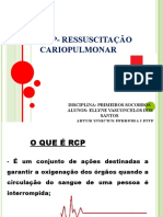 Modelo Slide RCP Primeiros Socorros